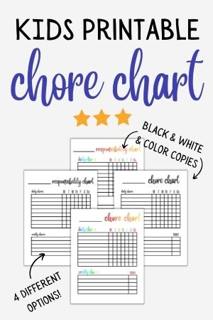kids chore chart
