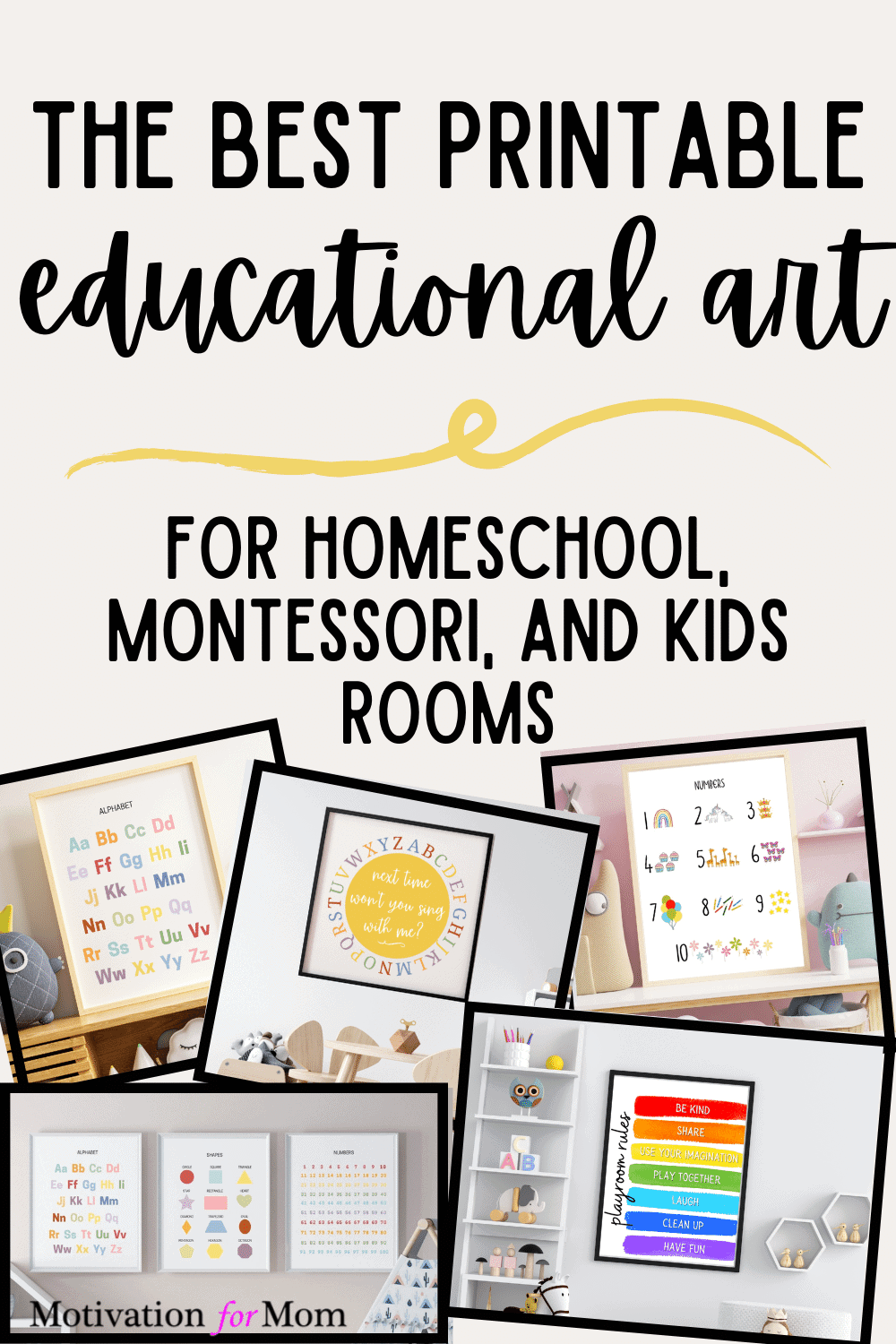 The BEST Homeschool Decor &amp; Classroom Wall Art Printables – Motivation ...