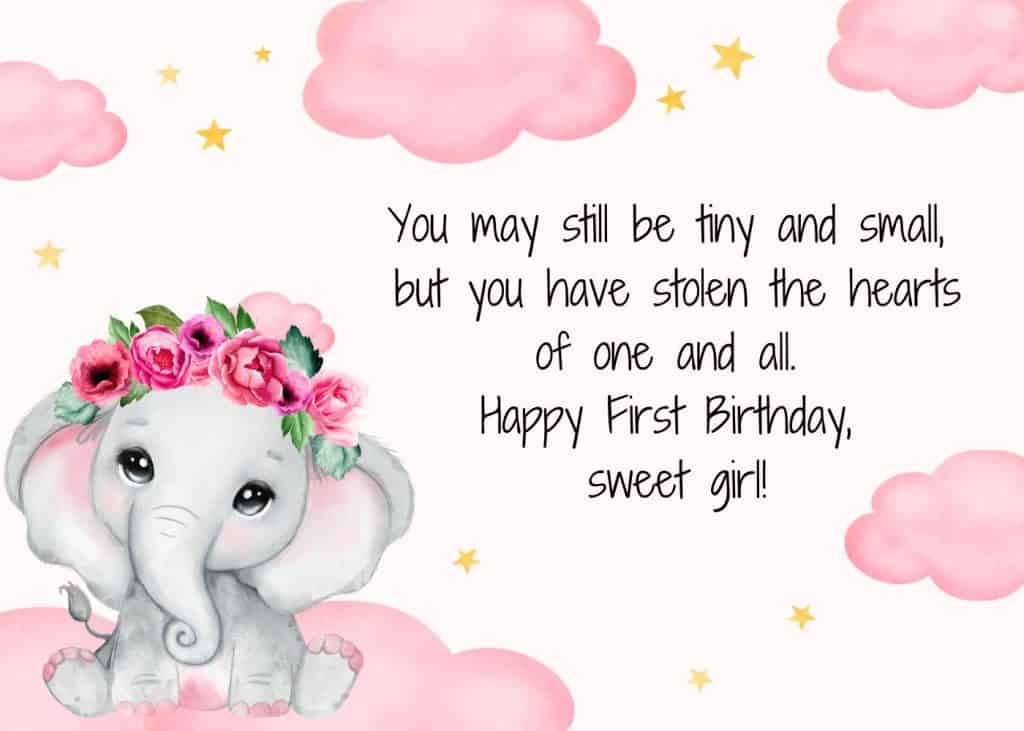 25 Sweet First Birthday Quotes for Baby Girl - Motivation for Mom