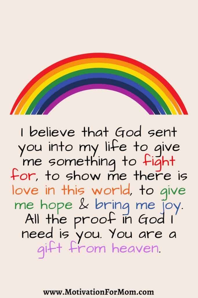 rainbow baby quotes, quotes about rainbows
