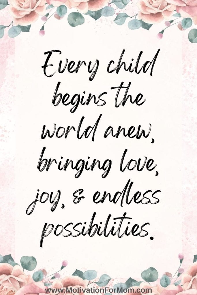 new baby quotes, quotes about having a baby, pregnancy quotes