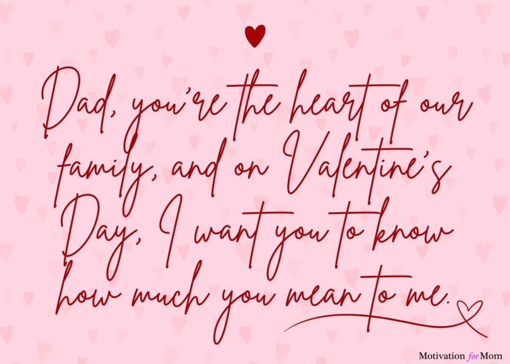 valentine's day quotes for dads | valentine's day messages for dad | digital valentine's day card for dad |