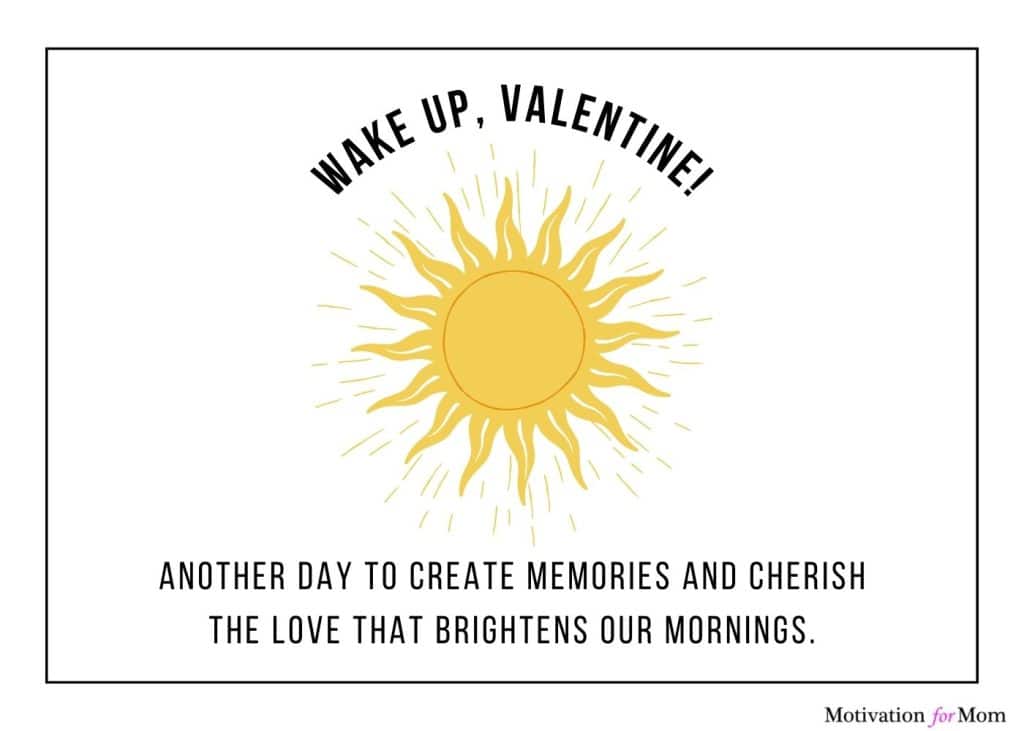 good morning quotes for valentine's day | Valentine's day card