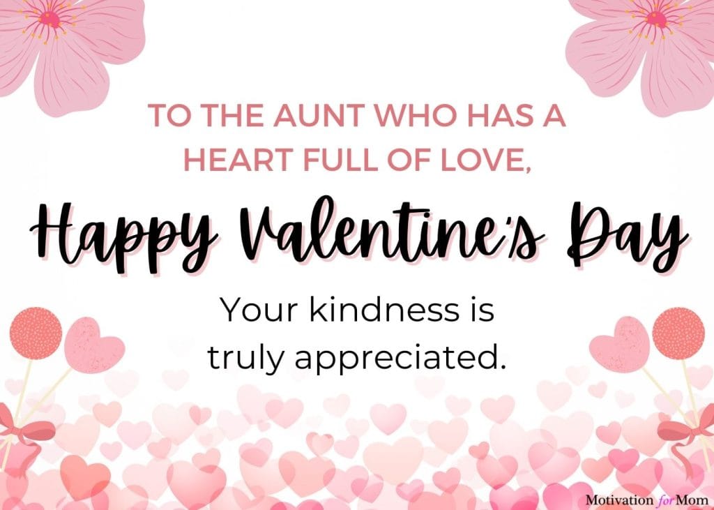 valentine's day quotes for aunt | printable valentine's day cards