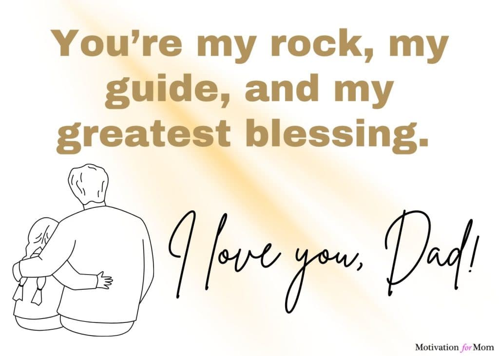 i love my dad quotes from daughter, card for dad