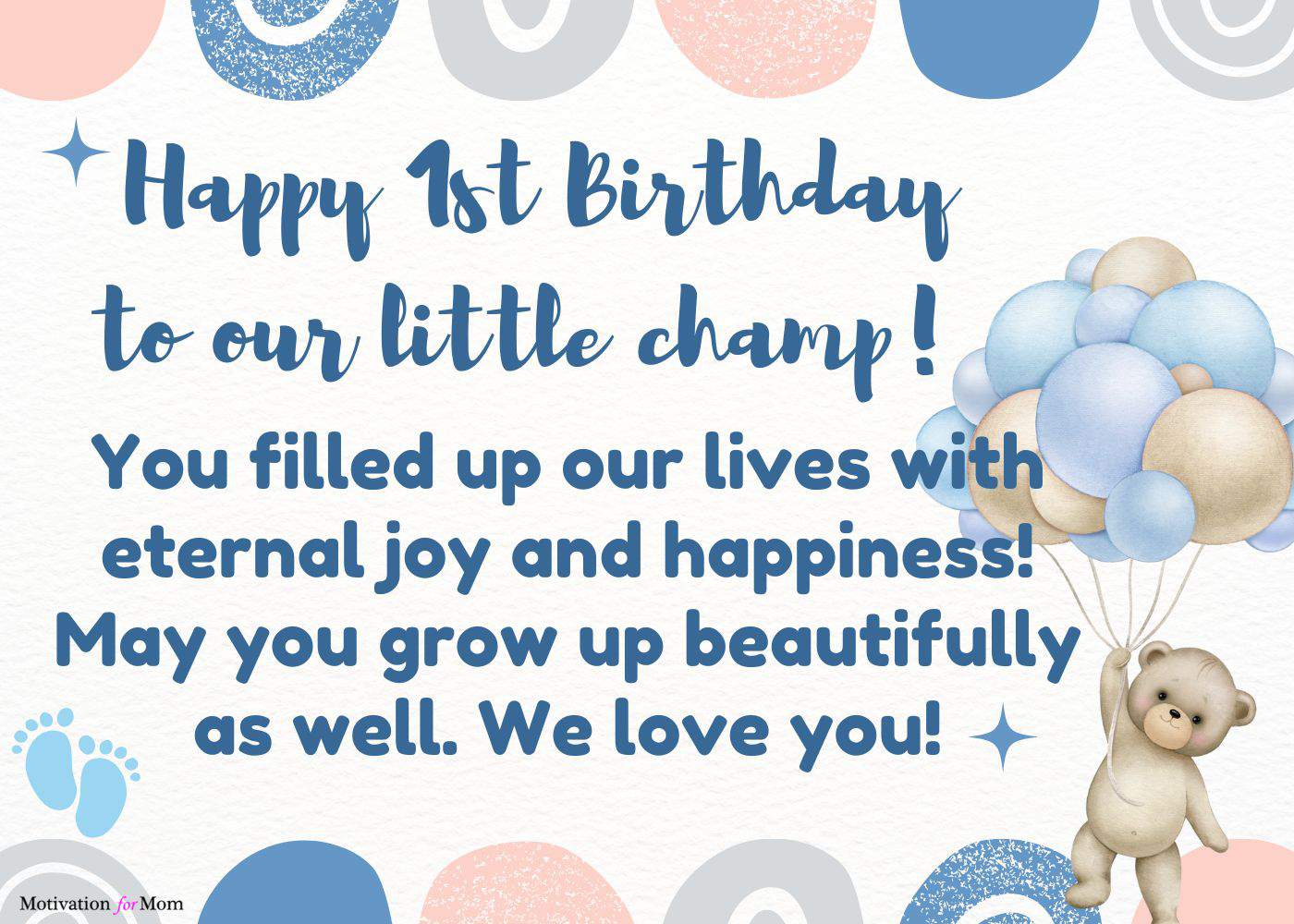 25 Charming First Birthday Quotes for Baby Boy – Motivation for Mom