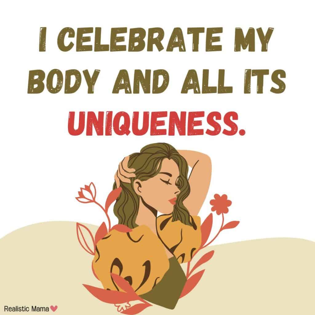 body confidence positive affirmations, positive affirmations for low self esteem