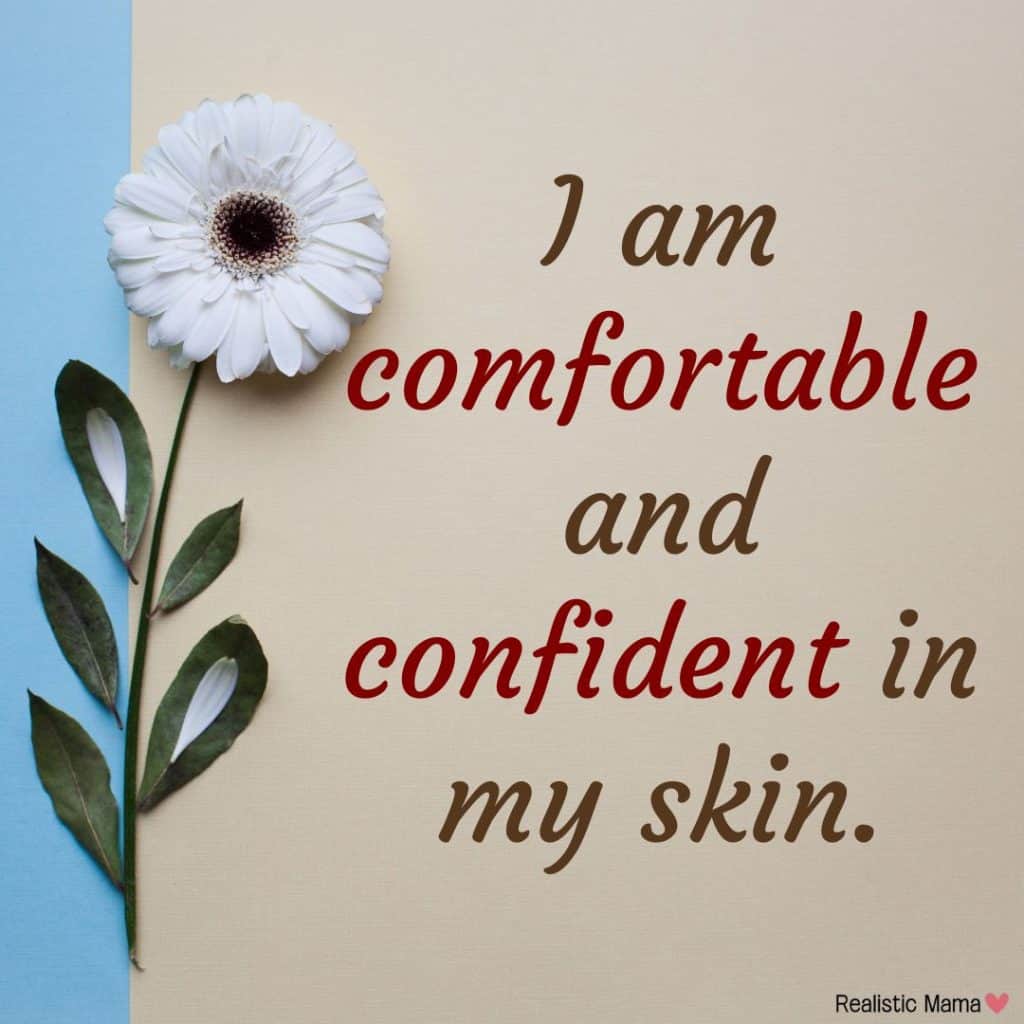 body confidence positive affirmations, positive affirmations for low self esteem