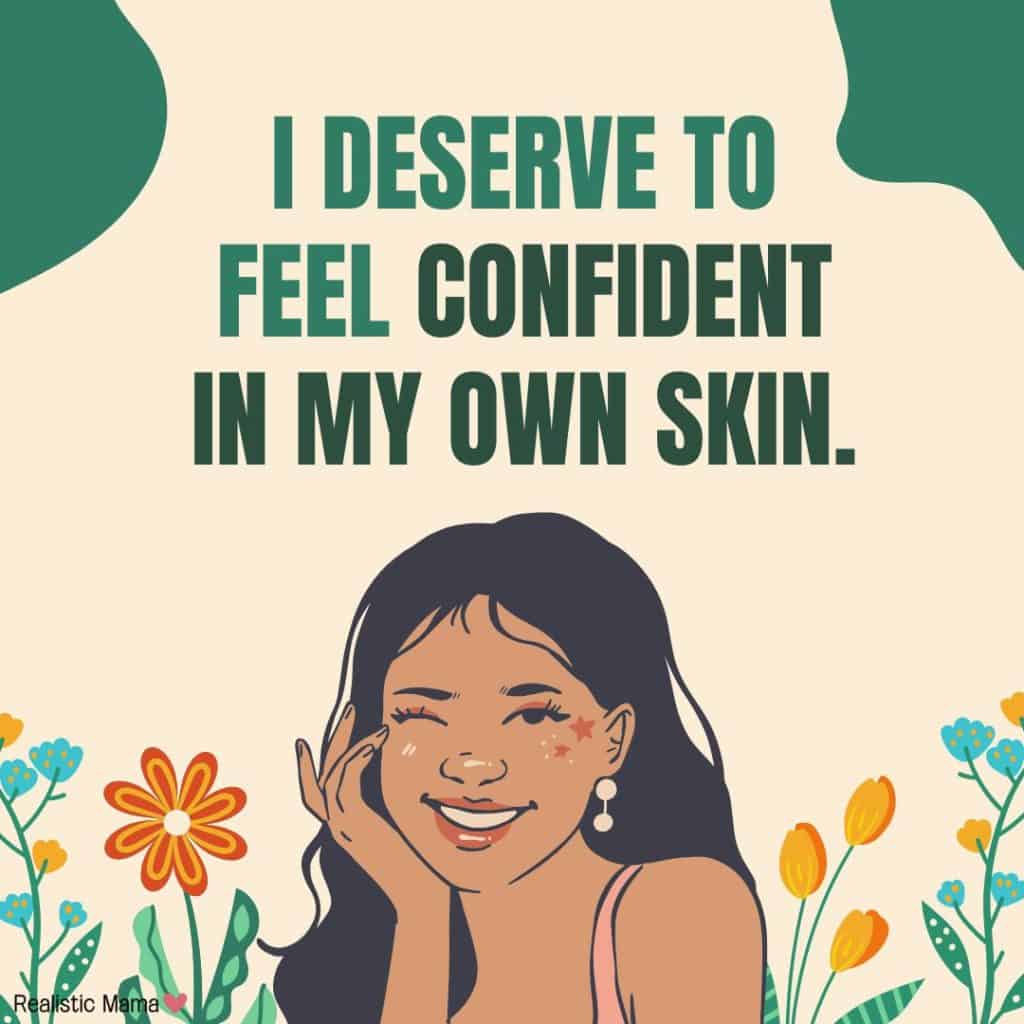 body confidence positive affirmations, positive affirmations for low self esteem